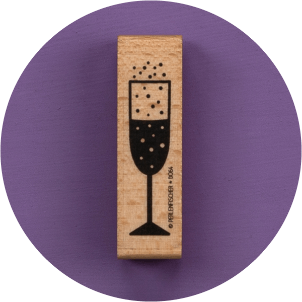 design stempel motivstempel stempel silvester stempel sektglas holzstempel stempel happy new year