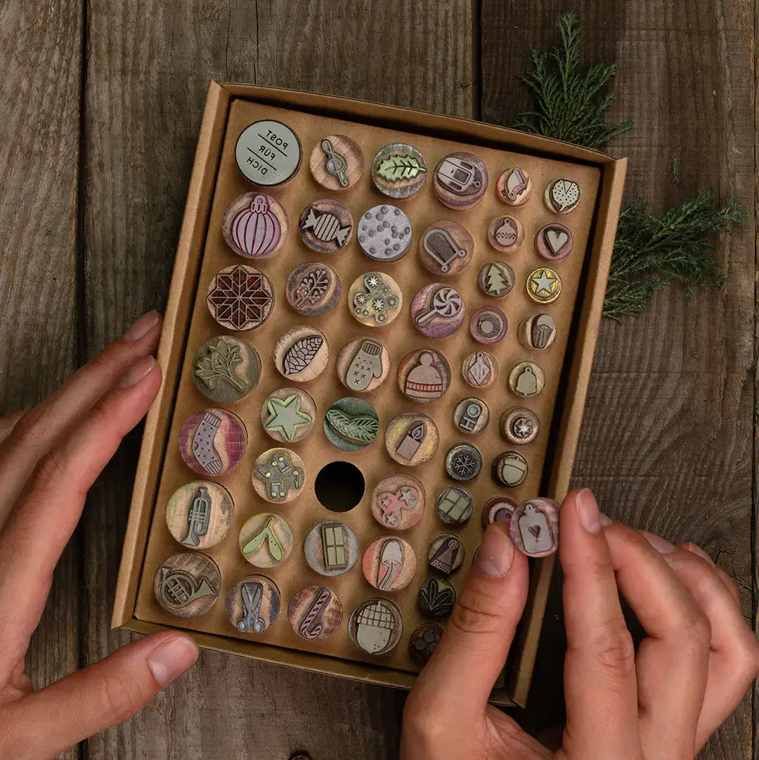 stempel weihnachten sortierbox mini stempel aufbewahrung