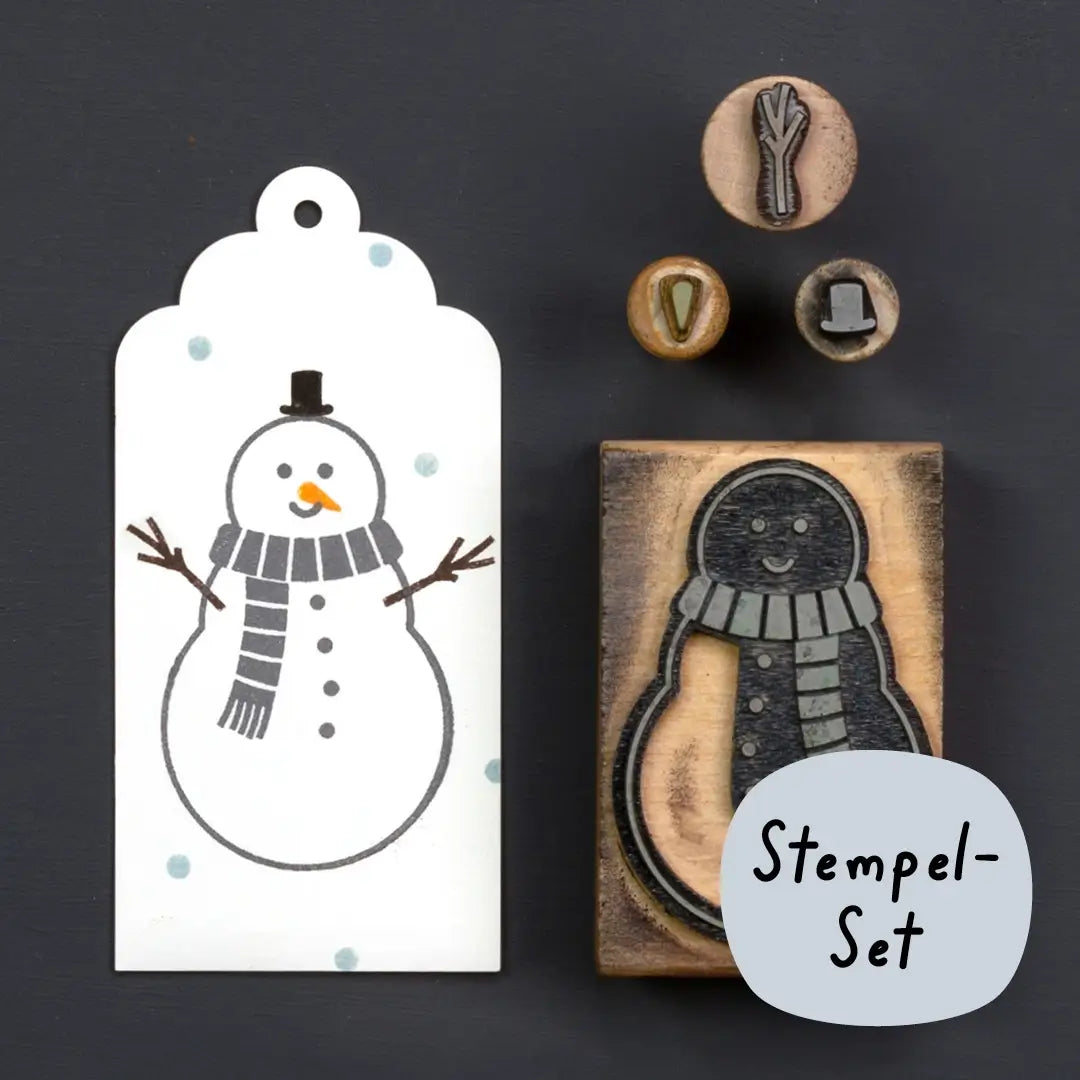 design stempel motivstempel set stempelset weihnachten stempel schneemann geschenkanhänger bestempeln weihnachtsanhänger