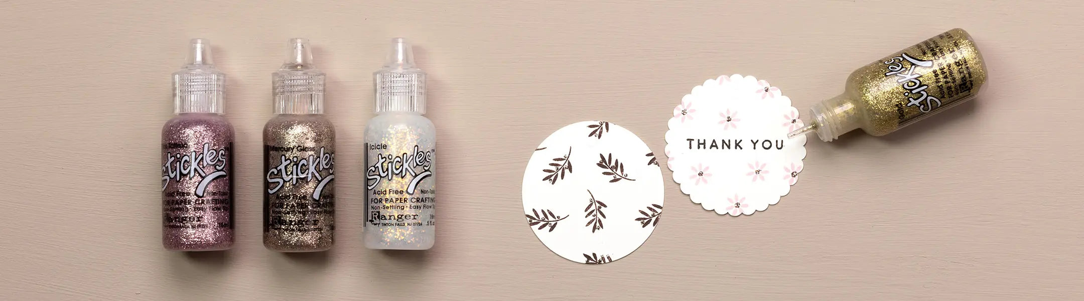 Glitzerkleber ideen glitter glue karten für geschenkanhänger