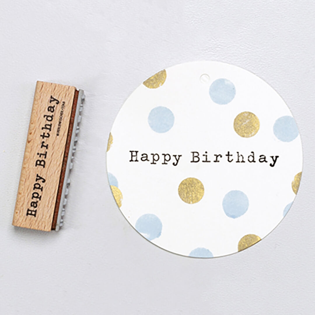 Stempel | Happy Birthday klassisch