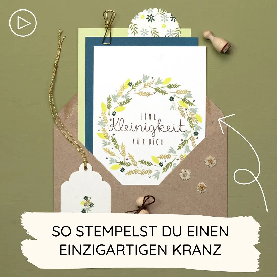 Blumen Stempel Blumenkranz stempeln Lavendel stempel Kranz stempeln
