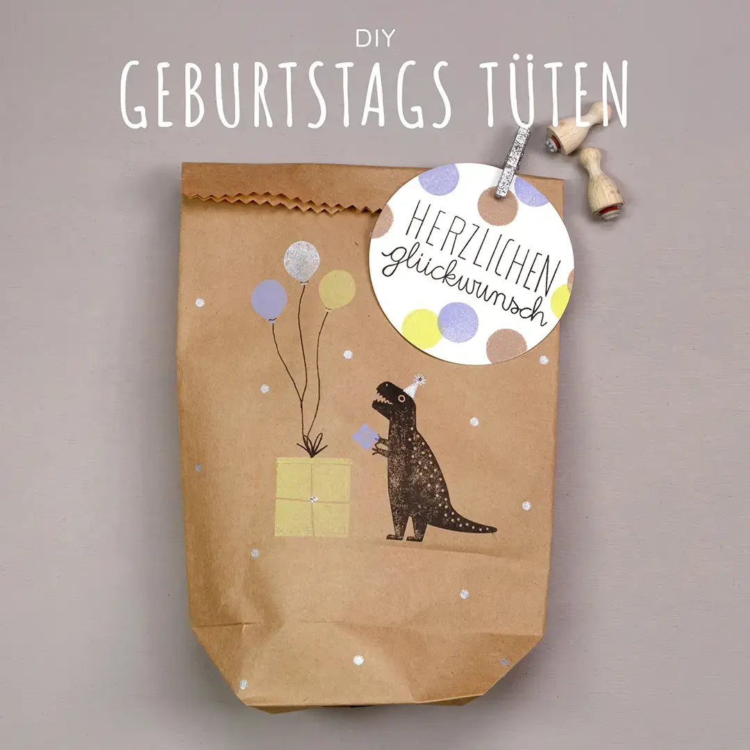 stempel kinder stempel kindergeburtstag diy kinder geburtstagstüten stempel dino stempel geschenk stempel luftballon stempel herzlichen Glückwunsch