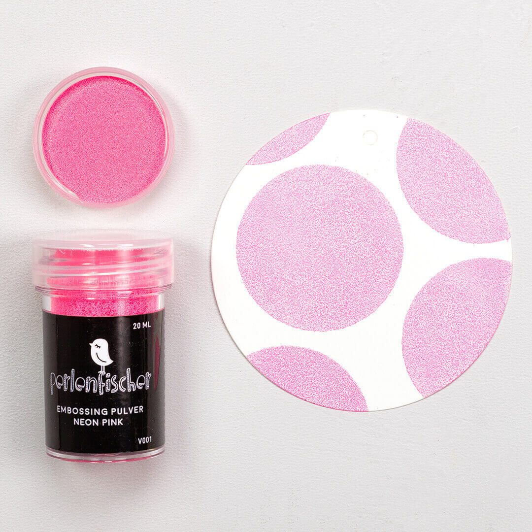 Perlenfischer Embossingpulver | Neon Pink