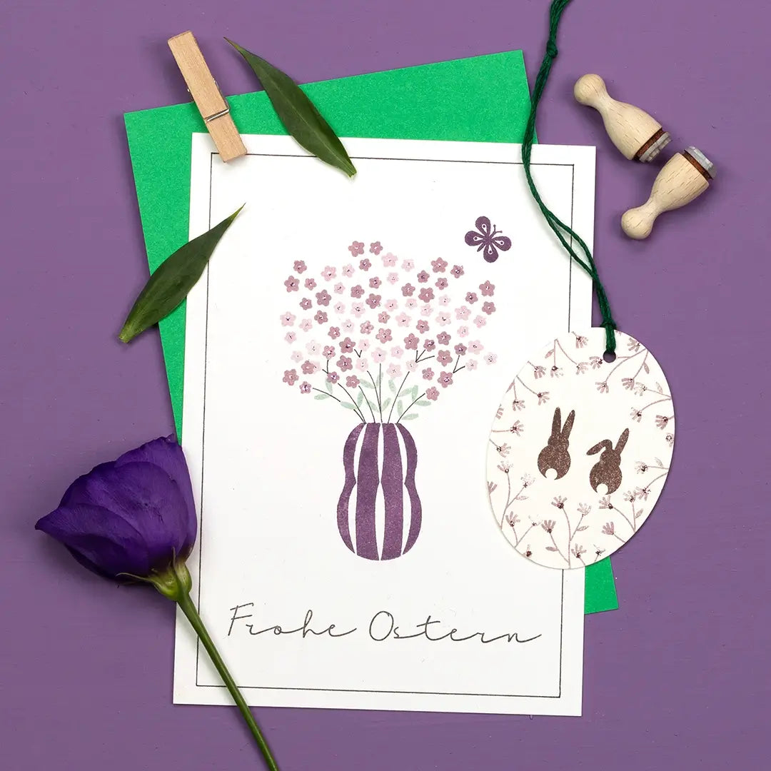 stempel ostern osterstempel stempel osterstrauch stempel frohe ostern stempel blumenstrauss stempel hasen stempel kreative osterkarten