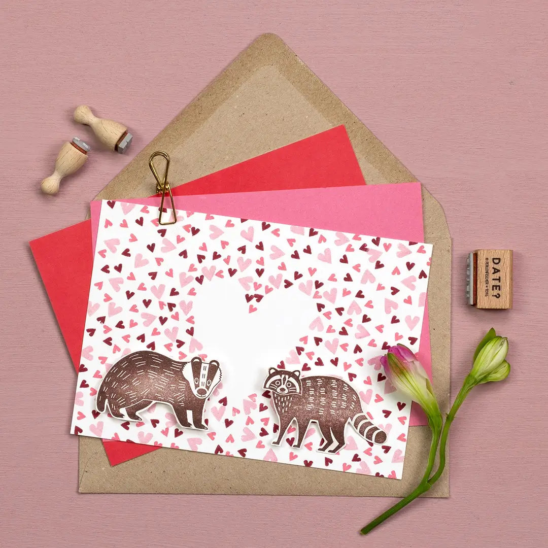 Stempel tiere tierstempel stempel waldtiere stempel dachs stempel waschbär motivstempel tiere