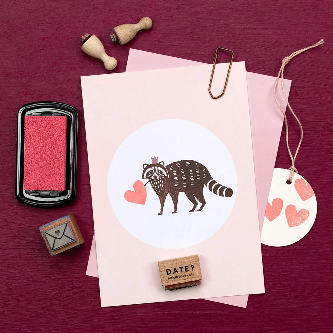 stempel muttertag karte mit stempel tiere stempel herz
