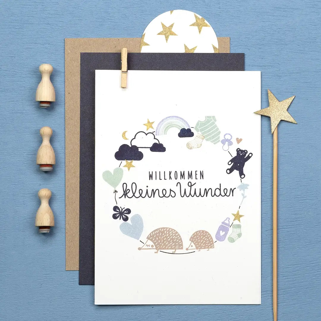stempel kinder stempel geburt stempel baby stempel schmetterling stempel tiere stempel bär stempel stern stempel wolke stempel regenbogen karte zur geburt stempeln