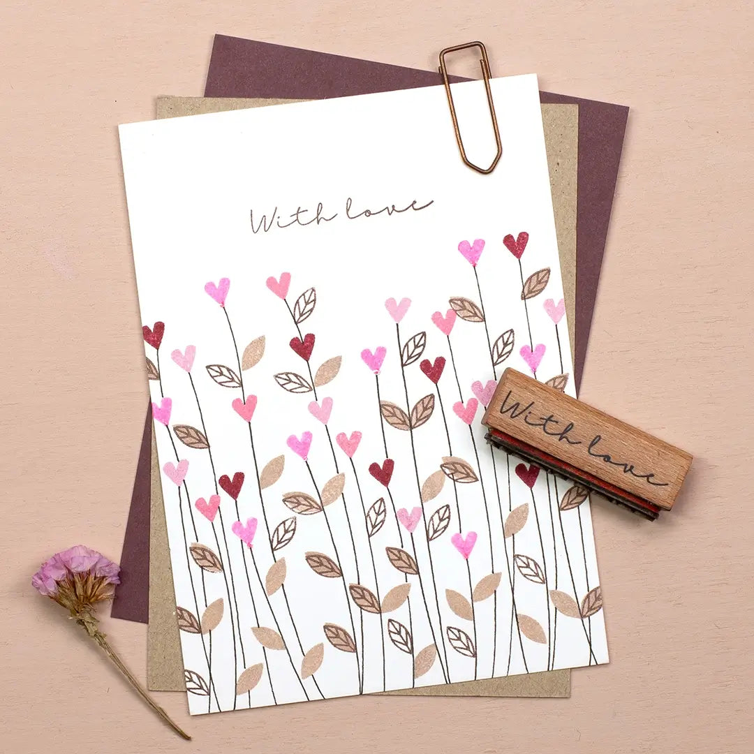 stempel blumen stempel blätter stempel grusskarte mit blumen stempel with love stempel herz stempel blumenwiese