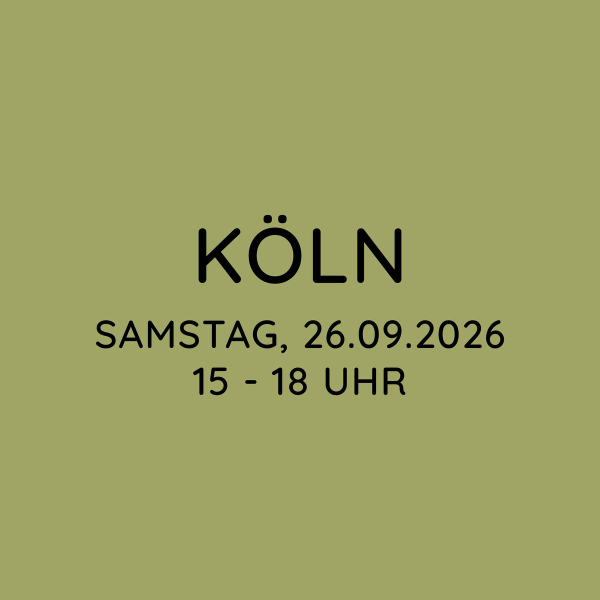 Workshop | Köln | SA, 26.09. | 15:00 - 18:00 Uhr
