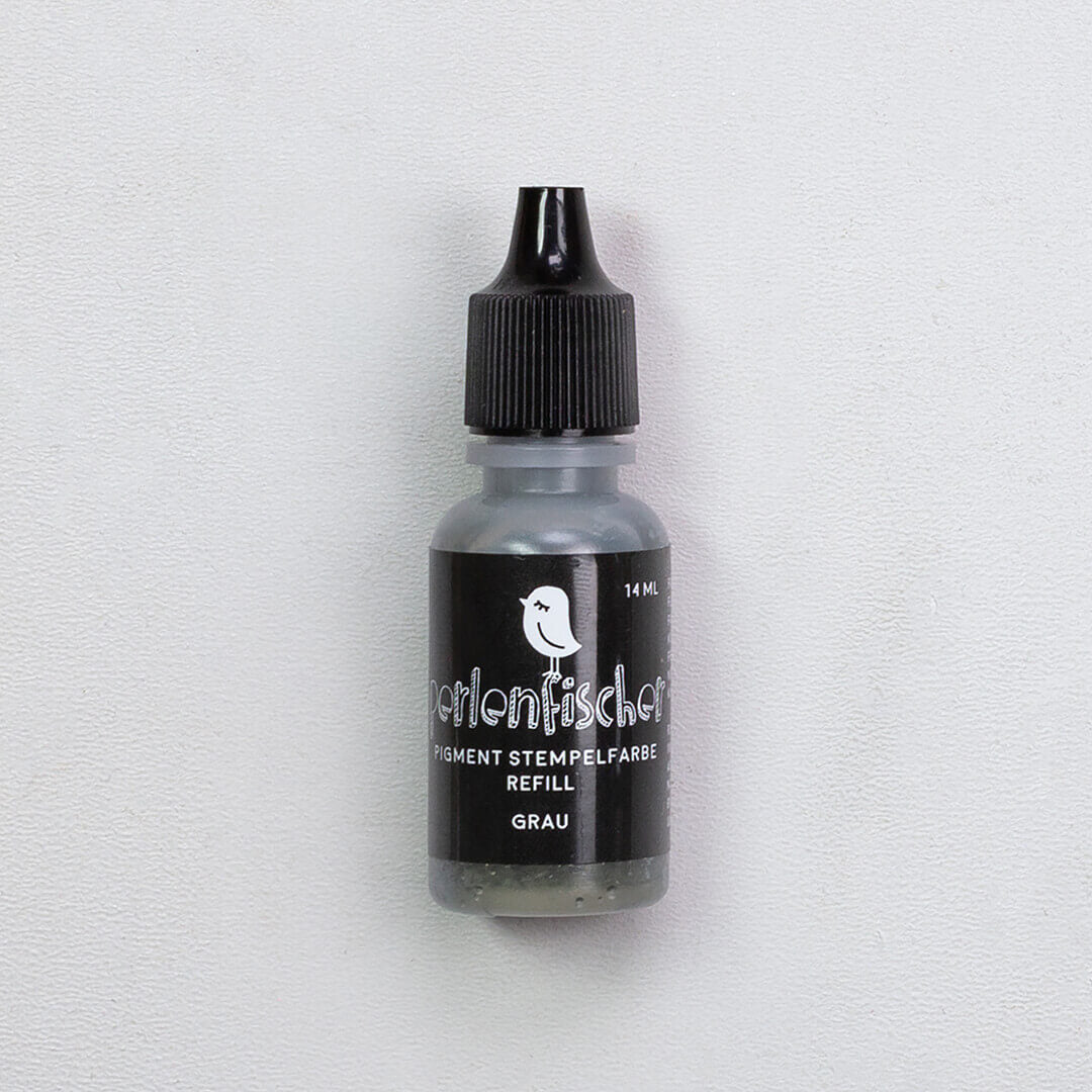Pigment Stempelfarbe Refill | Grau