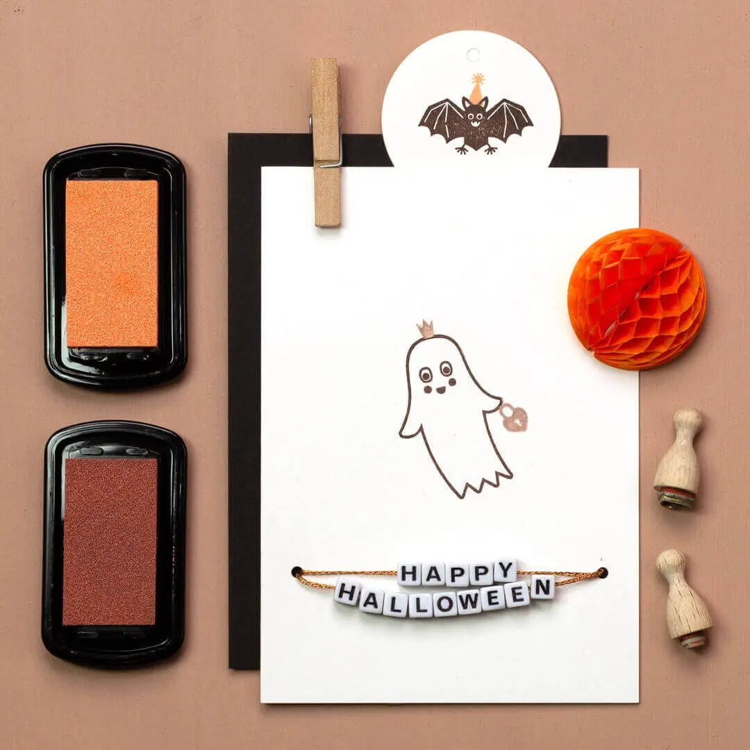 Stempel Kinder Stempel zu Halloween Stempel Gespenst Stempel Fledermaus