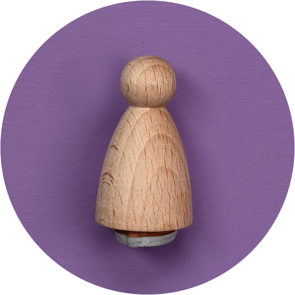 mini Stempel kleine Stempel Kegelstempel nachhaltige stempel aus Holz