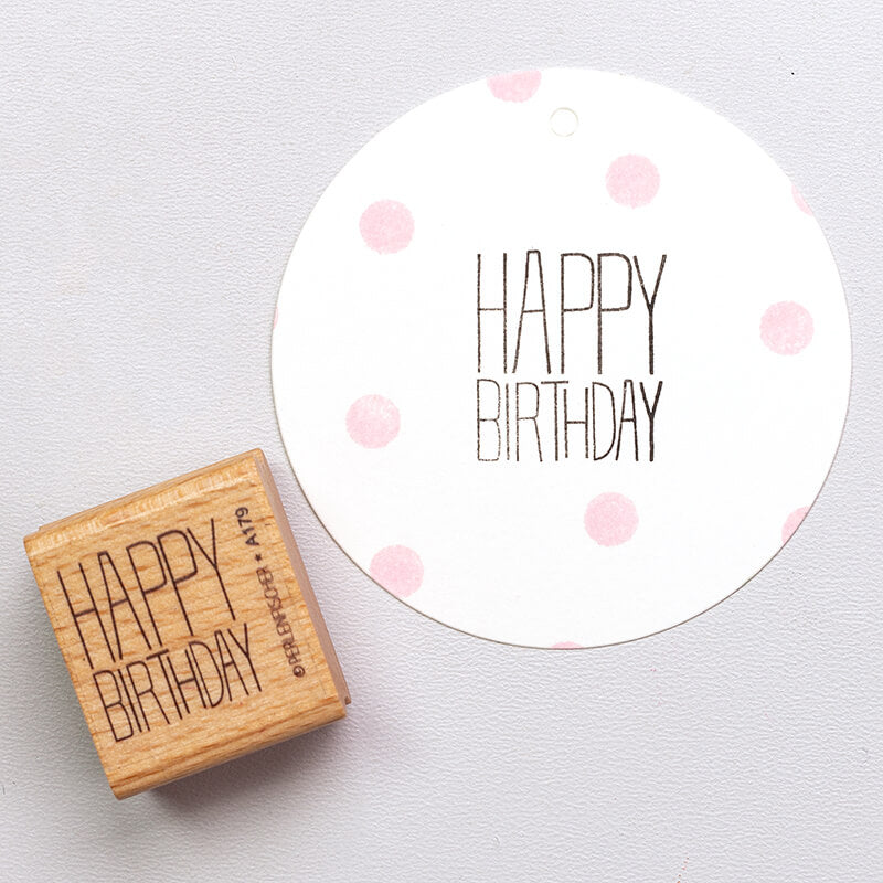 Stamp | Typo Happy Birthday 3