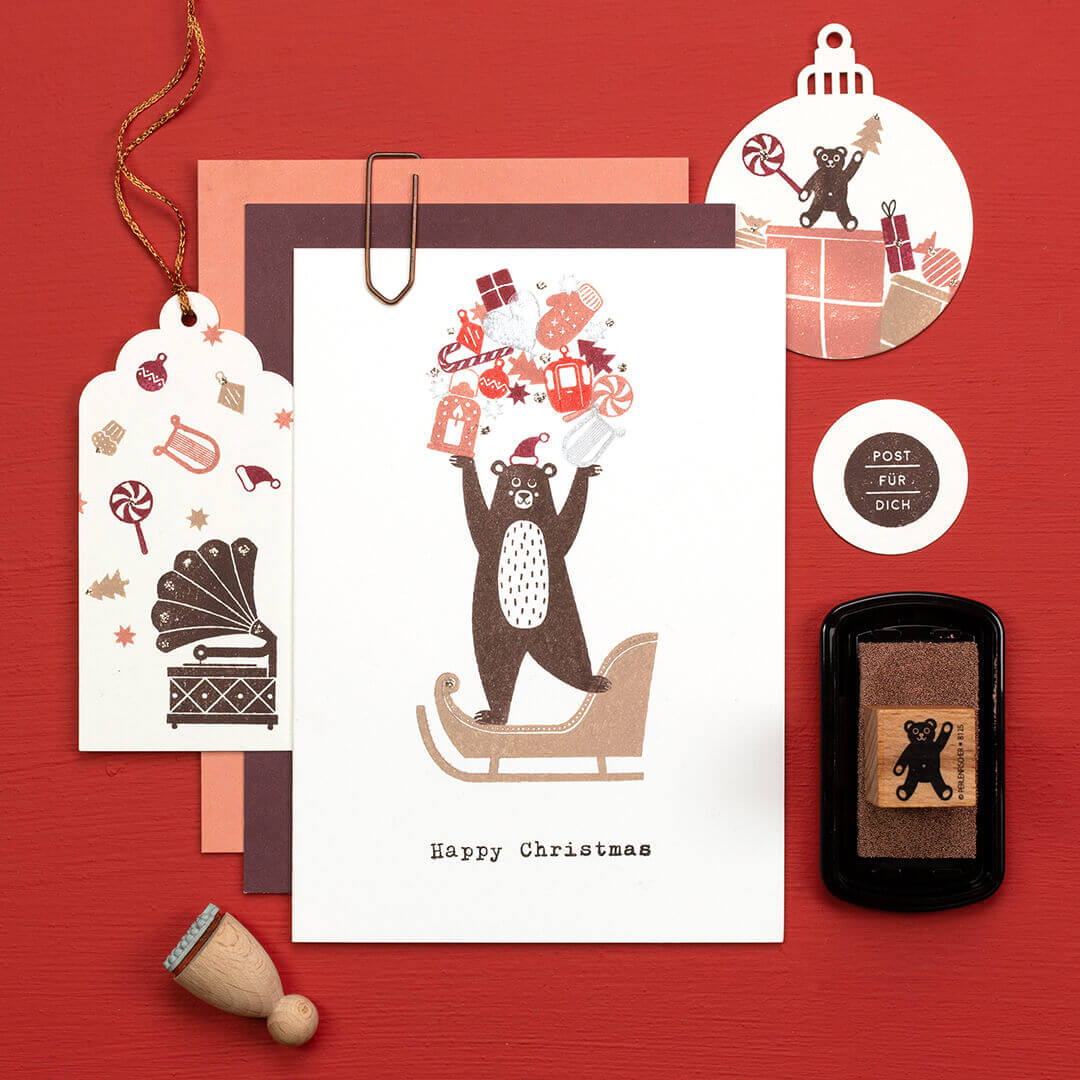 Stamp | Christmas sledge