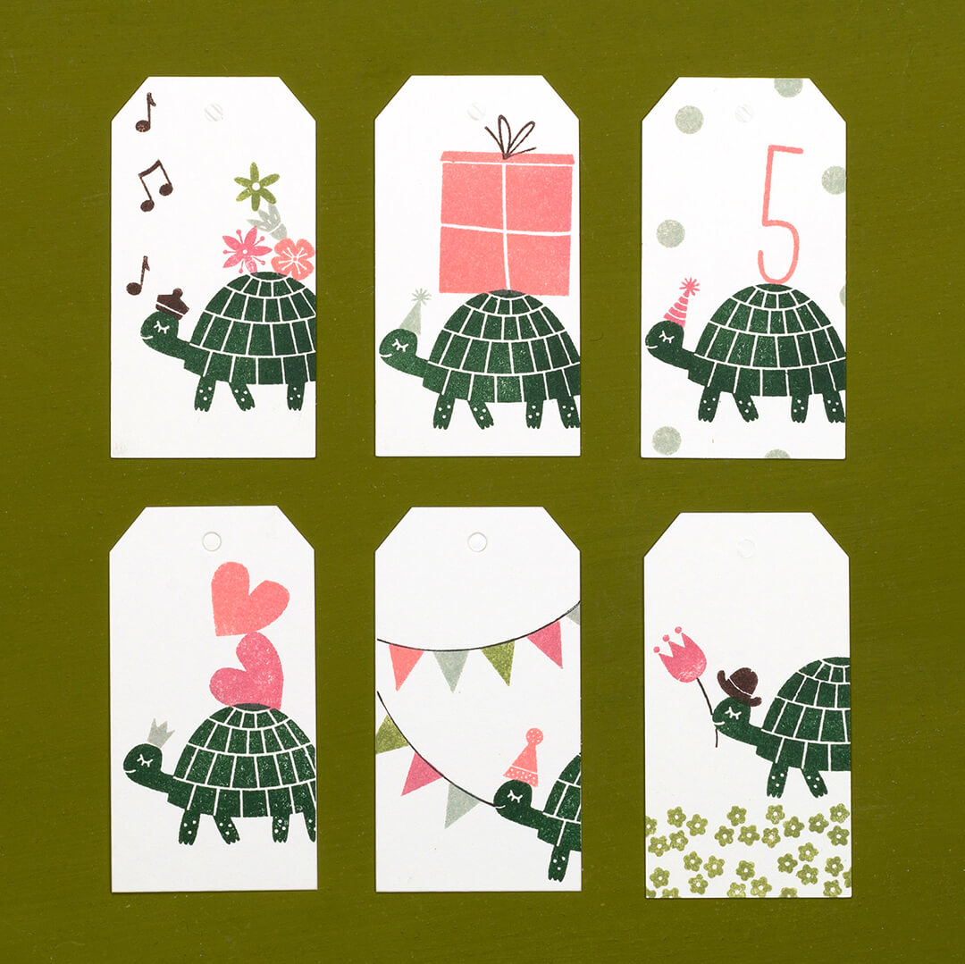 Stamp | Turtle walking
