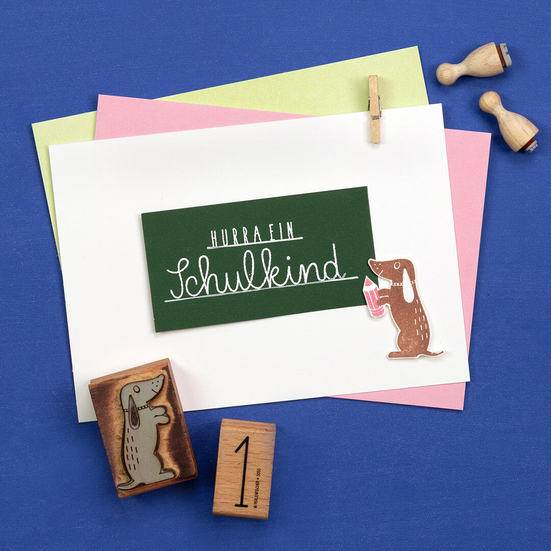 Stempel | Dackel sitzend