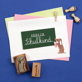 Stempel | Dackel sitzend