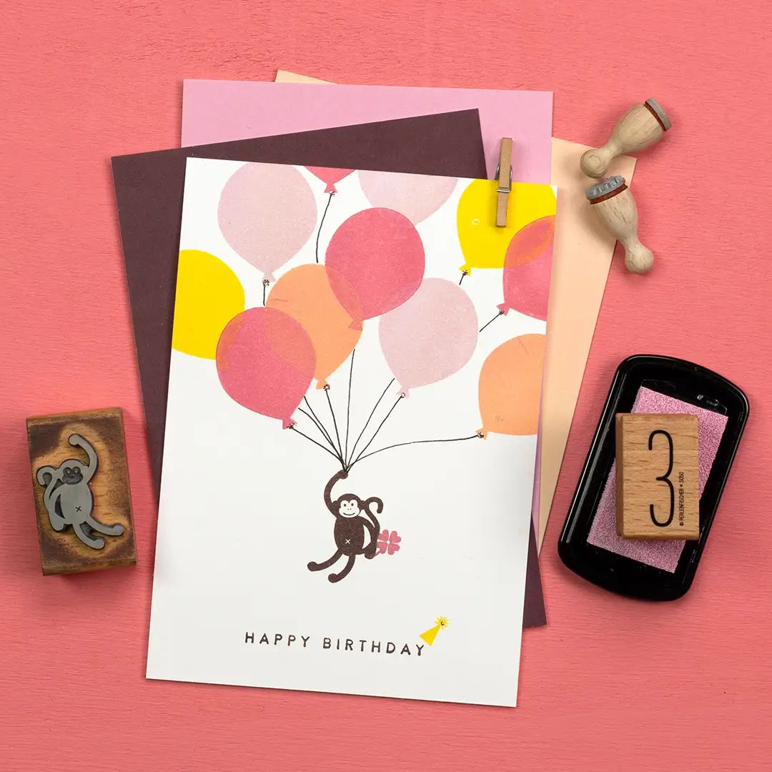 stempel kinder kinderstempel stempel tiere stempel affenkind stempel affe zahlenstempel stempel kindergeburtstag