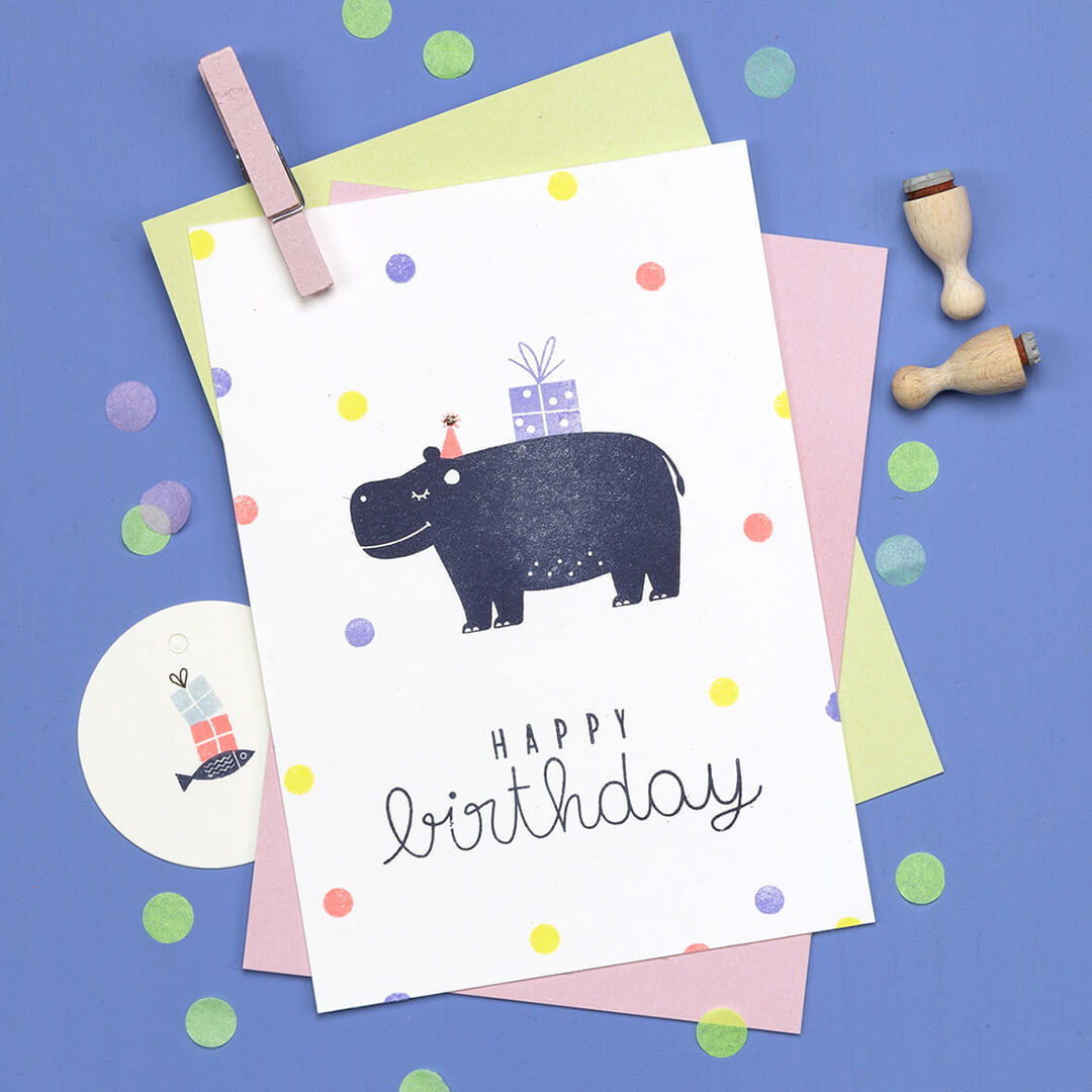 Stamp | Small present with bow