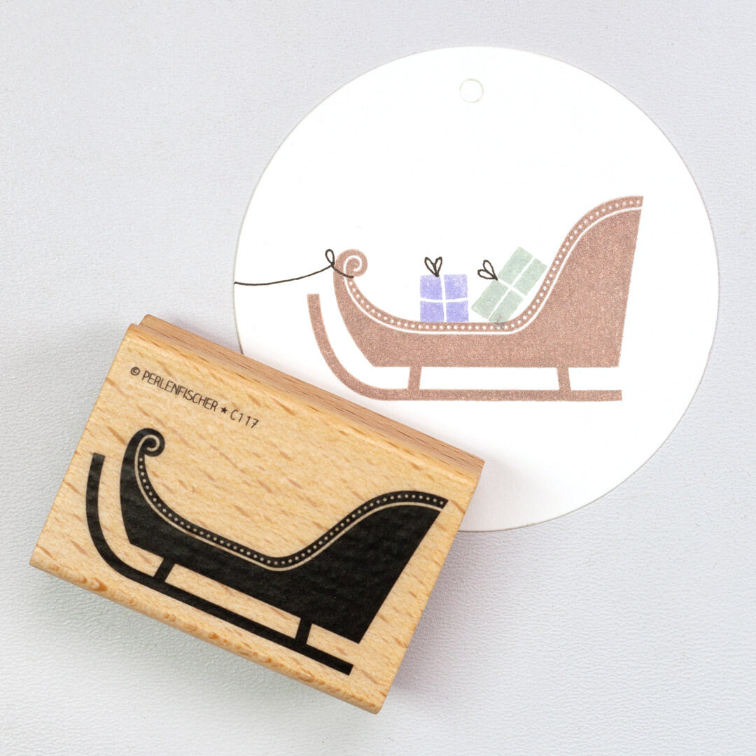 Stamp | Christmas sledge