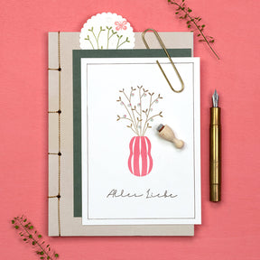 Stempel | Vase mit Streifen