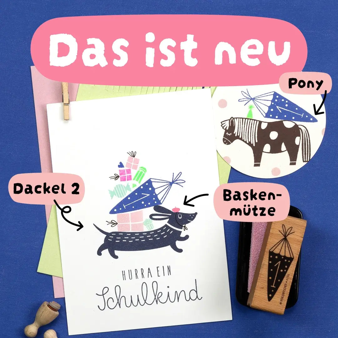 Stempel kinder Kinderstempel stempel tiere stempel pony stempel dackel stempel zur Einschulung karten zur Einschulung stempeln Stempel Schultüte Kinderstempel tiere