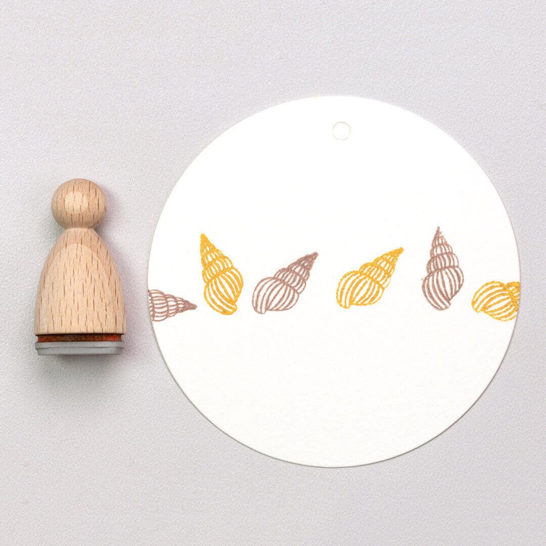 Gratis Stempel | Muschel Streifen