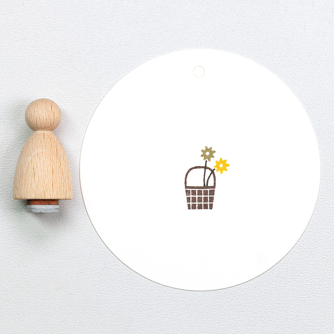 Stamp | Checkered Basket small