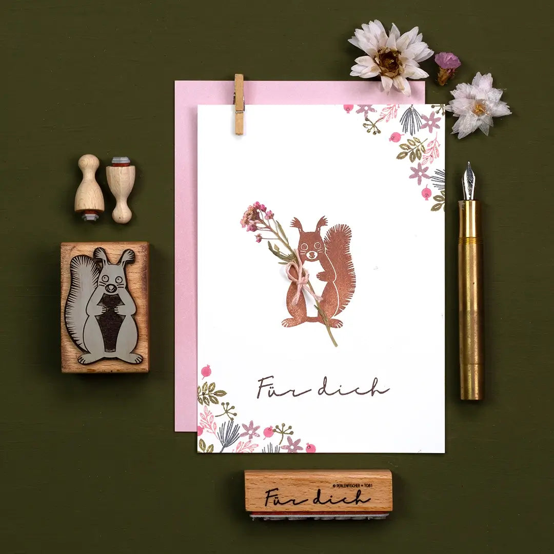 stempel muttertag stempel blumen stempel für dich herzliche grüße zum muttertag stempeln stempel eichhörnchen