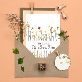 Stamp | Brush flower mini