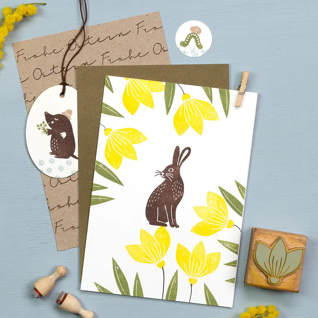 stempel ostern stempel hase stempel frohe ostern stempel blumen osterstempel stempel osterhase osterkarten gestalten