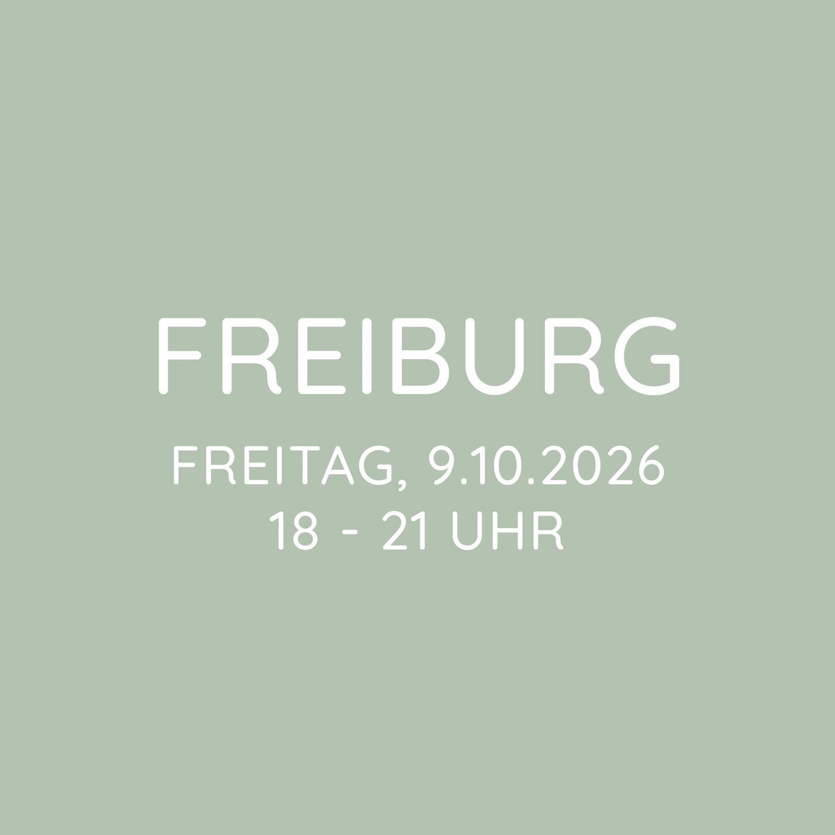 Workshop | Freiburg | Fr, 09.10. | 18:00 -21:00 Uhr