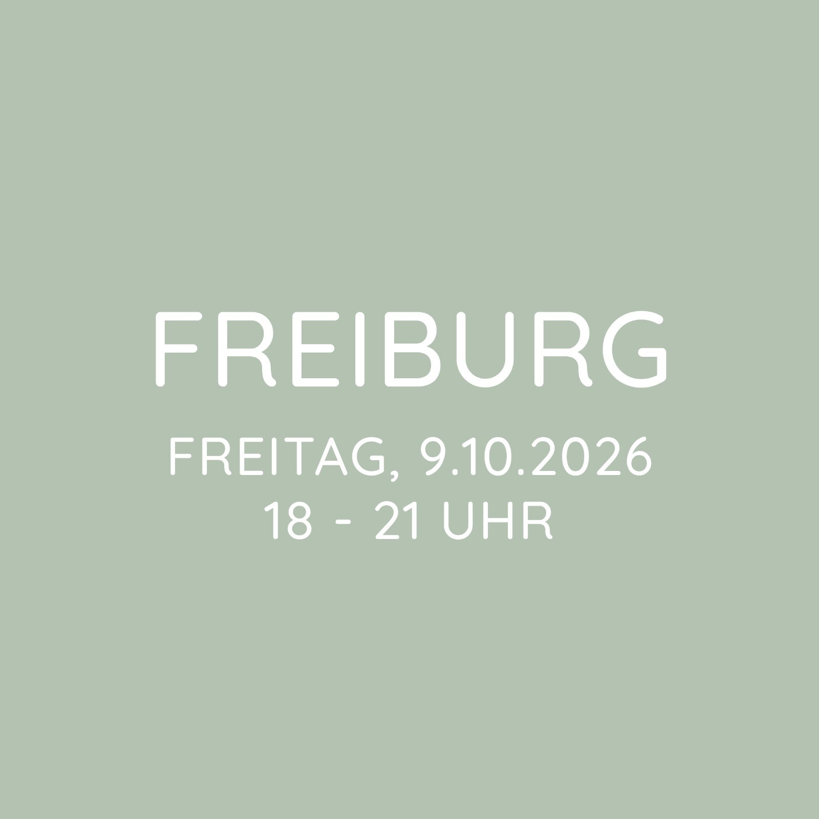 Workshop | Freiburg | Fr, 09.10. | 18:00 -21:00 Uhr