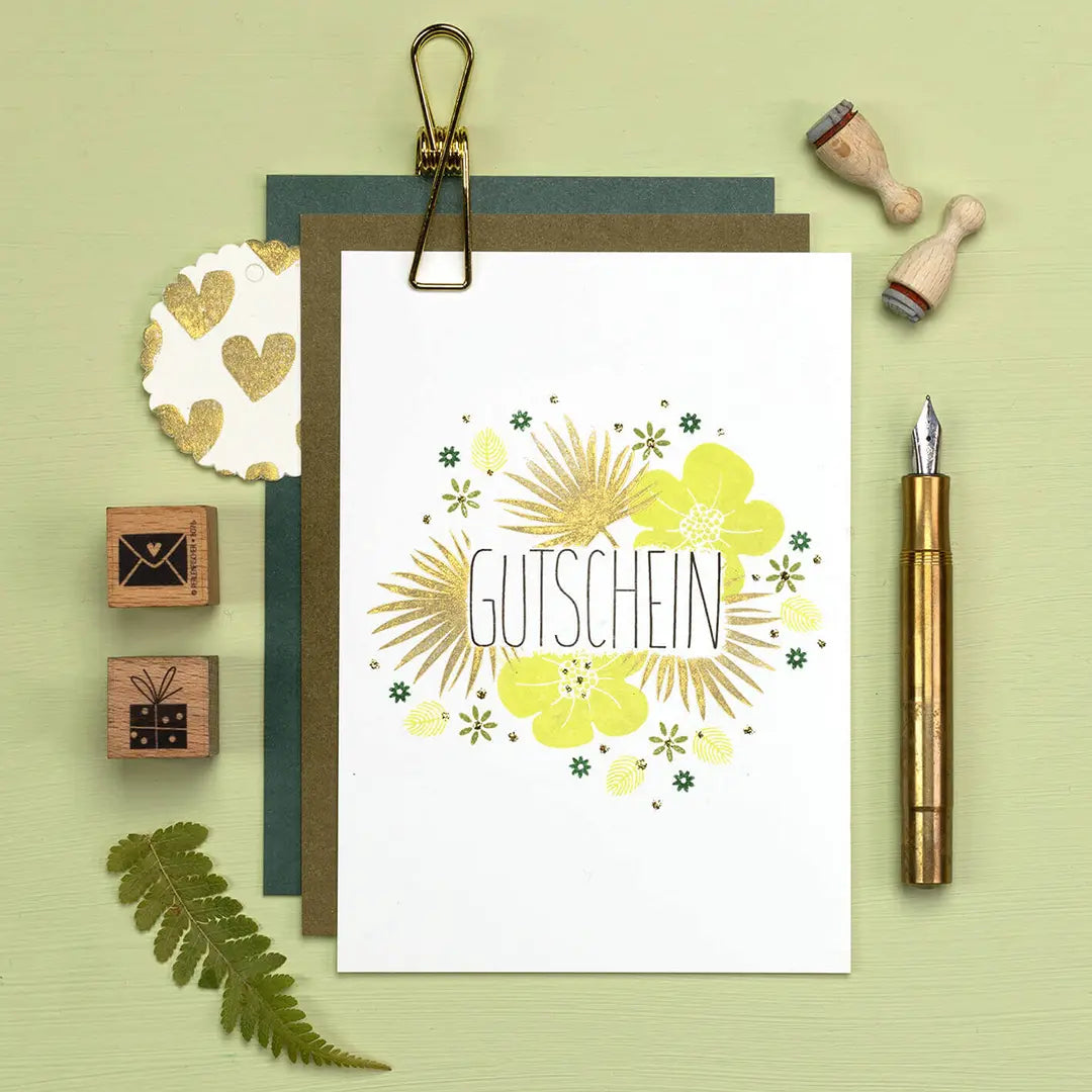 textstempel stempel gutschein stempel blätter stempel blumen stempel gutschein karte verschenken stempel herzen stempel