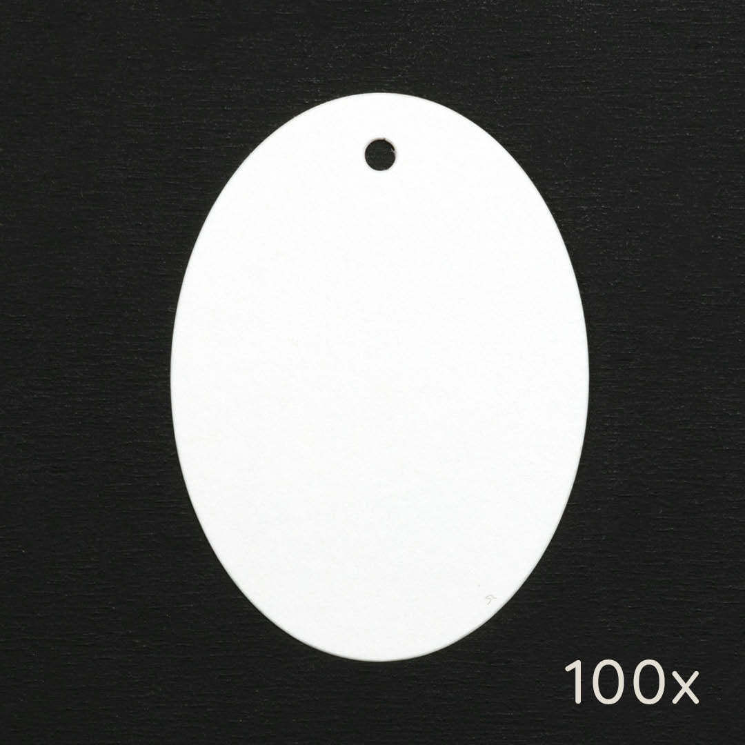100 Papertags | Oval
