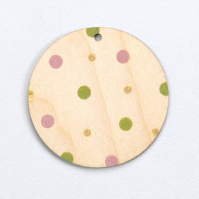 Wooden pendant | Circle 6 cm 5 pcs.