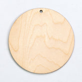  Wooden pendant | Circle 8 cm 5 pcs.