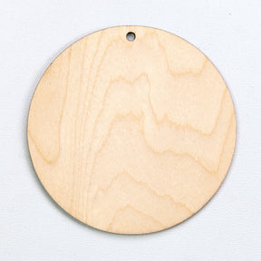  Wooden pendant | Circle 8 cm 5 pcs.