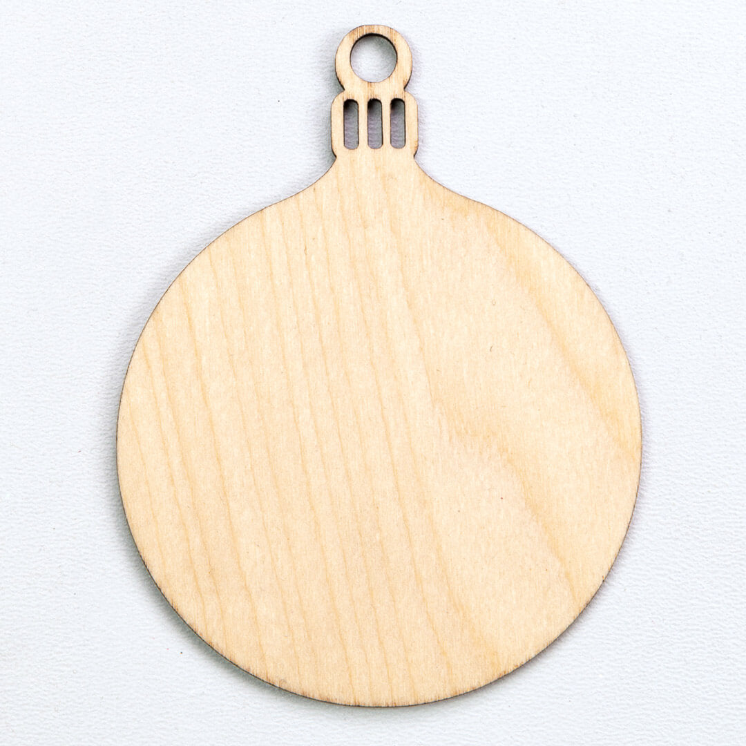 Wooden pendant | Christmas bauble 5 pcs.