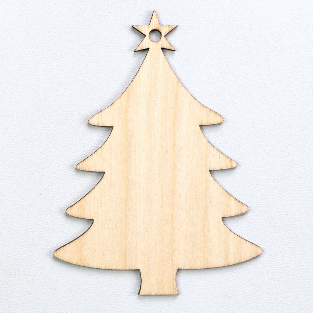 Holzanhänger | Weihnachtsbaum 5 Stück