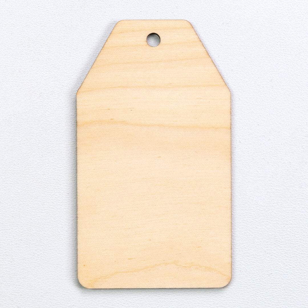 Wooden pendant | Luggage label large 5 pcs
