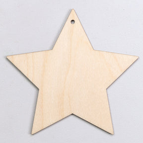 Wooden pendant | Star 5 pcs.