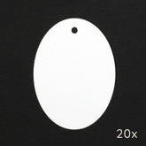 20 Papertags | Oval