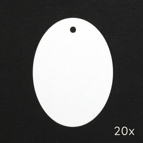 20 Papertags | Oval