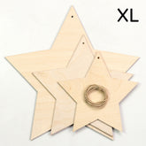 3 Holzanhänger | Sterne