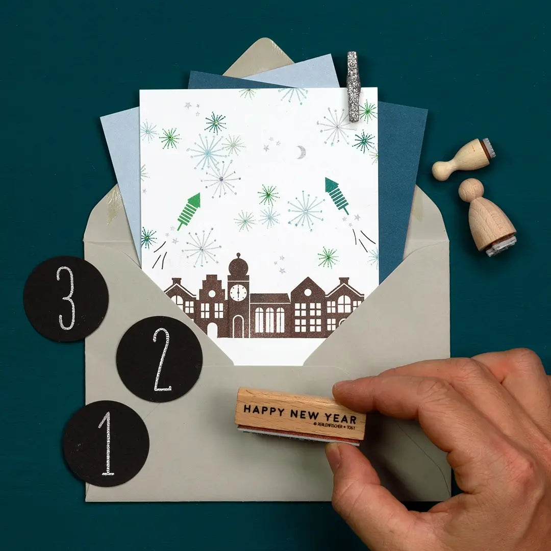 stempel silvester stempel happy new year stempel rakete stempel raketen stempel feuerwerk stempel zahlen stempel jahreszahl