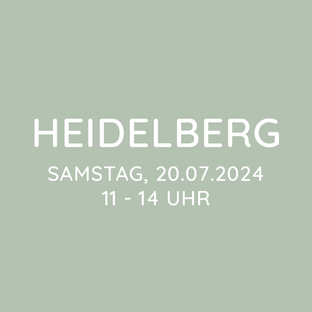 Workshop | Heidelberg | SA, 20.07. | 11:00 - 14:00 Uhr