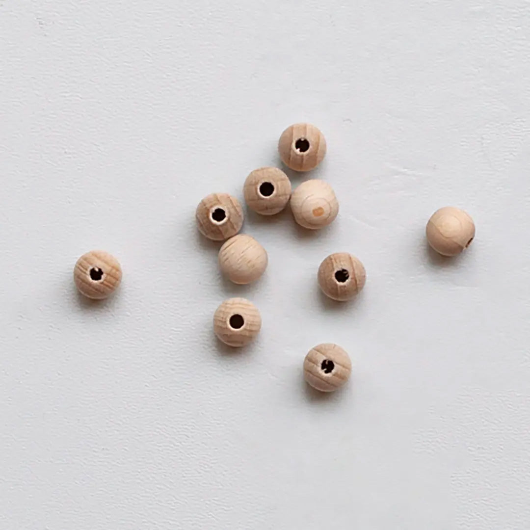 100 Holzperlen I 10 mm