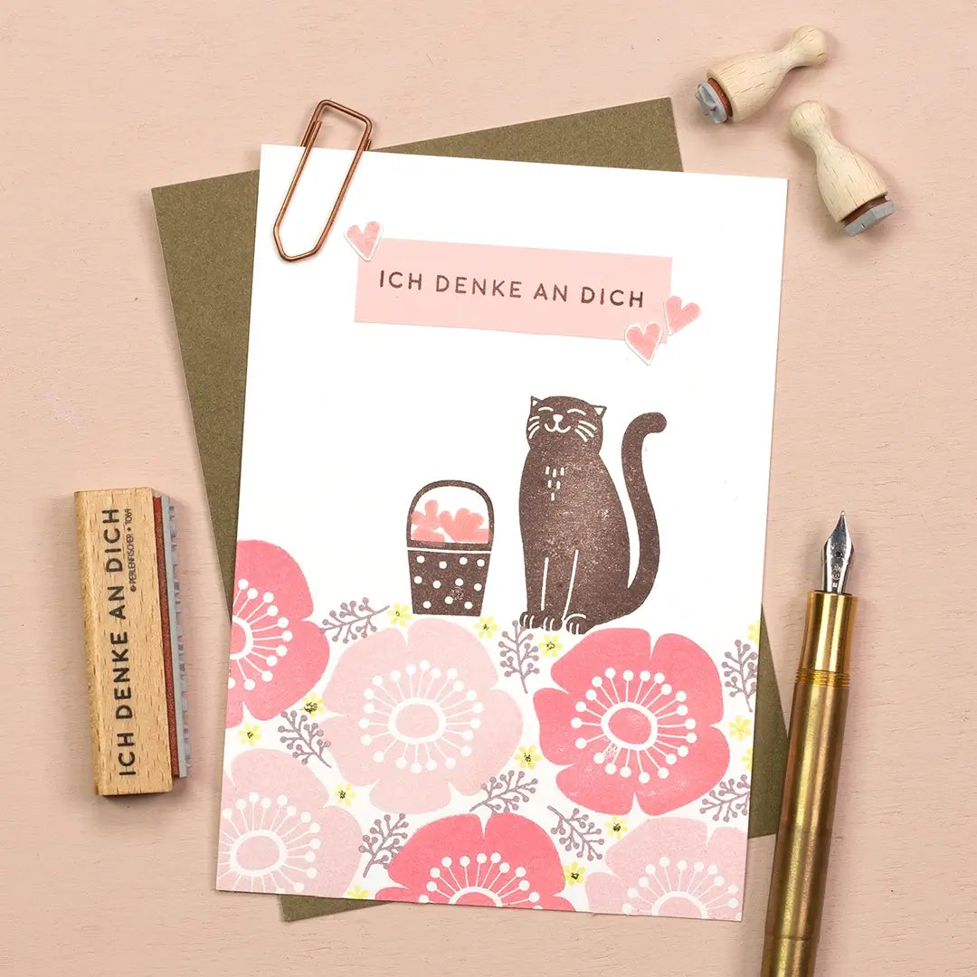 stempel tiere tierstempel stempel katze katzen stempel grusskarte mit süßen tierstempeln motivstempel tiere holzstempel tiere
